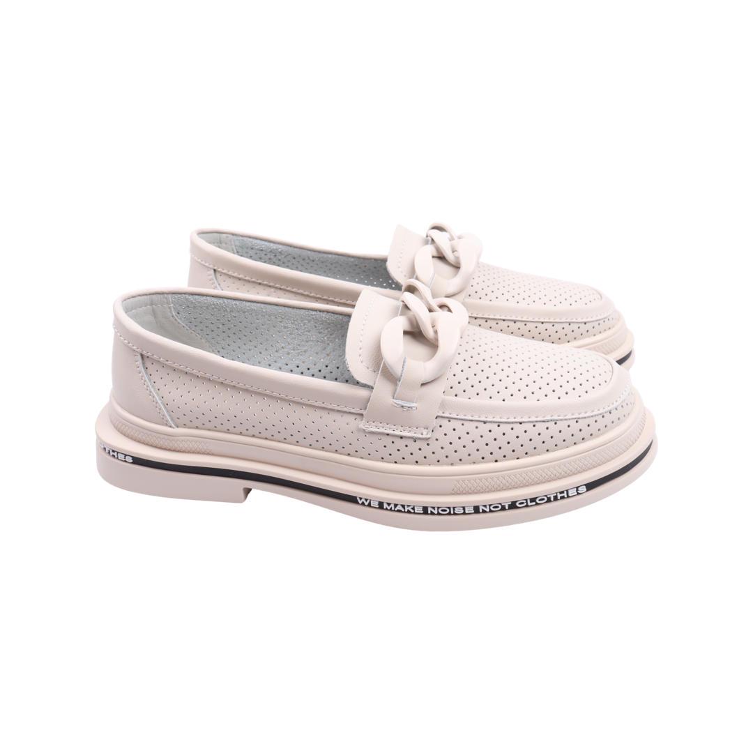 Туфли женские Li Fexpert из кожи р. 40 Бежевый (918-22LTCP)