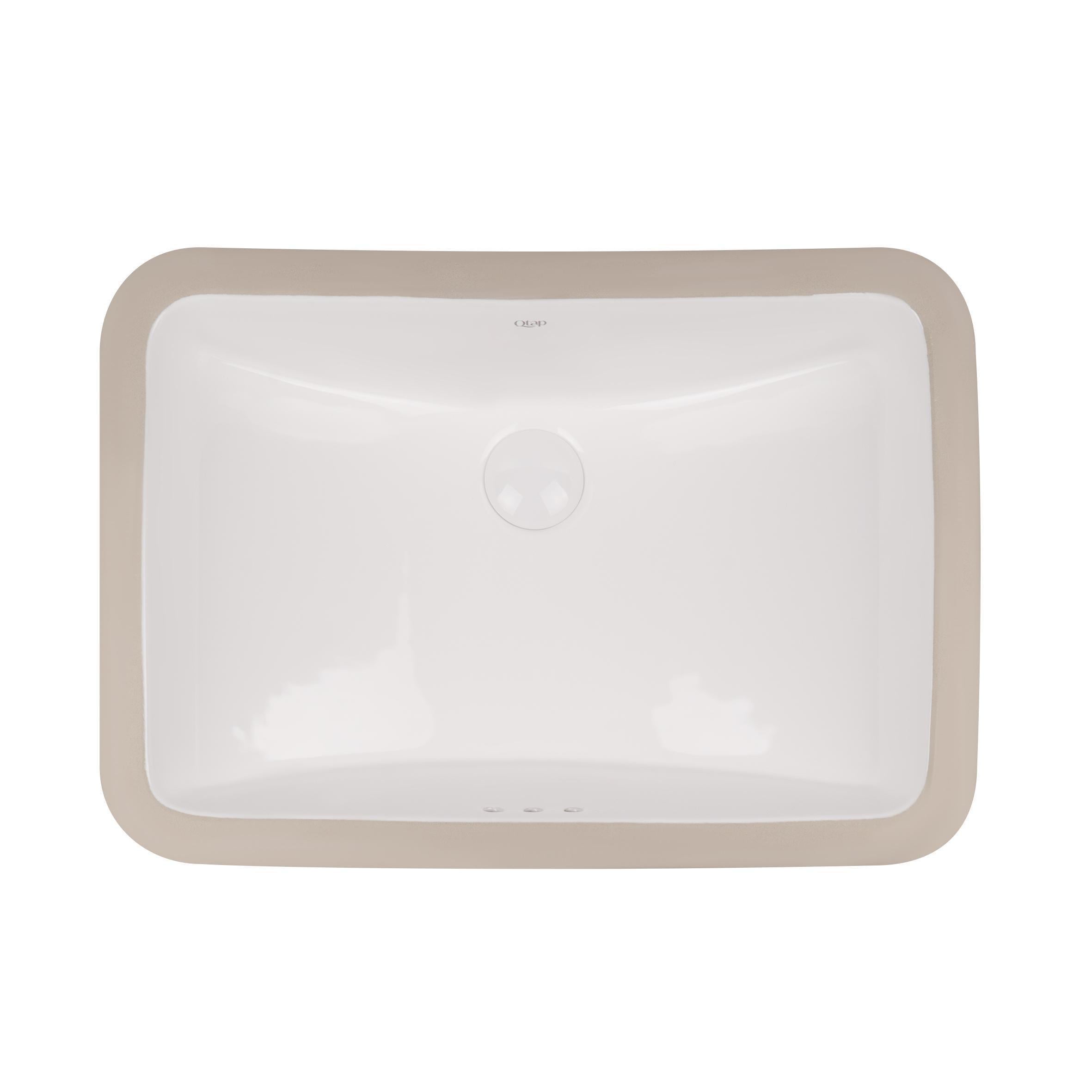 Раковина Qtap Stork QT15116032W с донным клапаном 530x370x200 мм White (SD00043848)