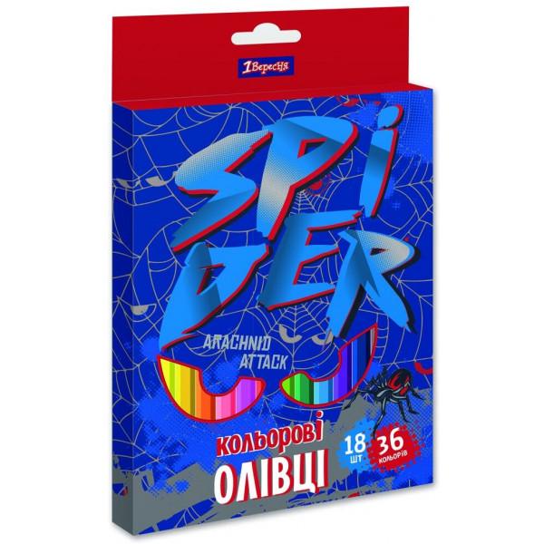 Олівці 1 Вересня Spider 18/36 кол. (5056137176380)