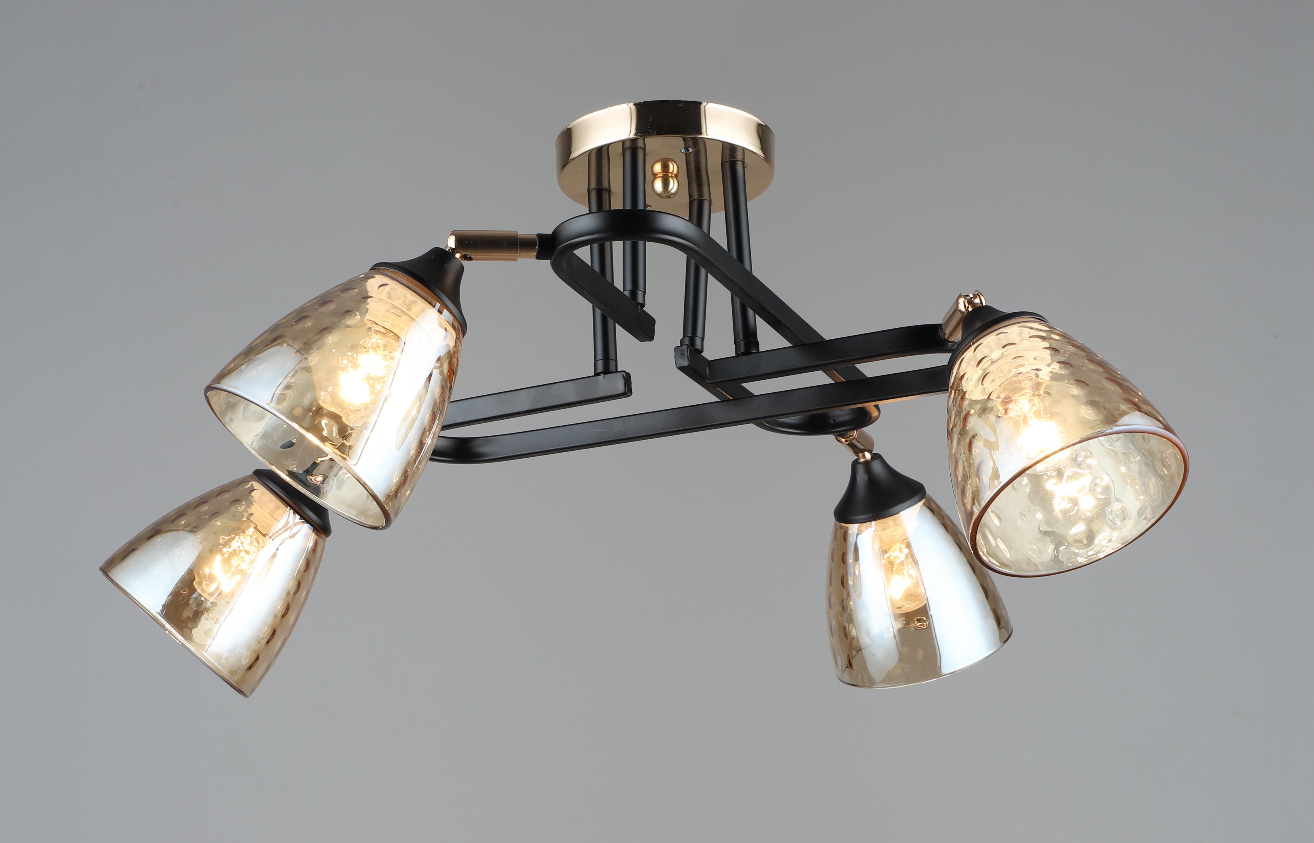 Люстра декоративная Sirius B A4086/4 BK+FGD (000040578) Люстра декоративная Sirius B A4086/4 BK+FGD (000040578)