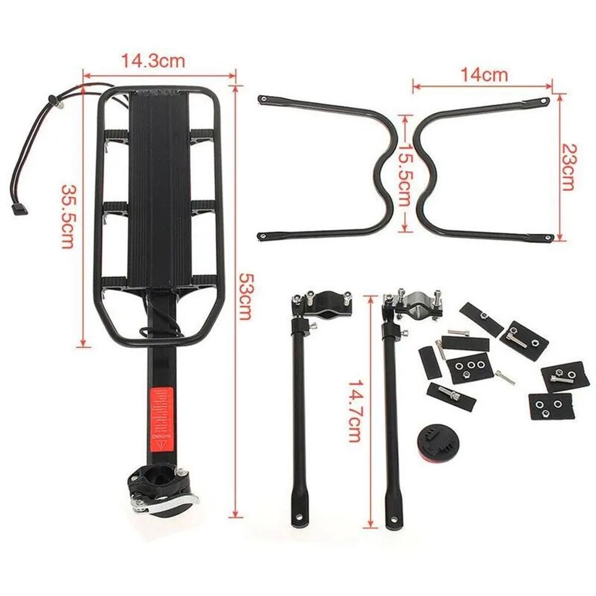 Багажник на велосипед Rockbros HJ1007 Чорний (RB-HJ1007-1187) - фото 6 Багажник на велосипед Rockbros HJ1007 Чорний (RB-HJ1007-1187) - фото 6