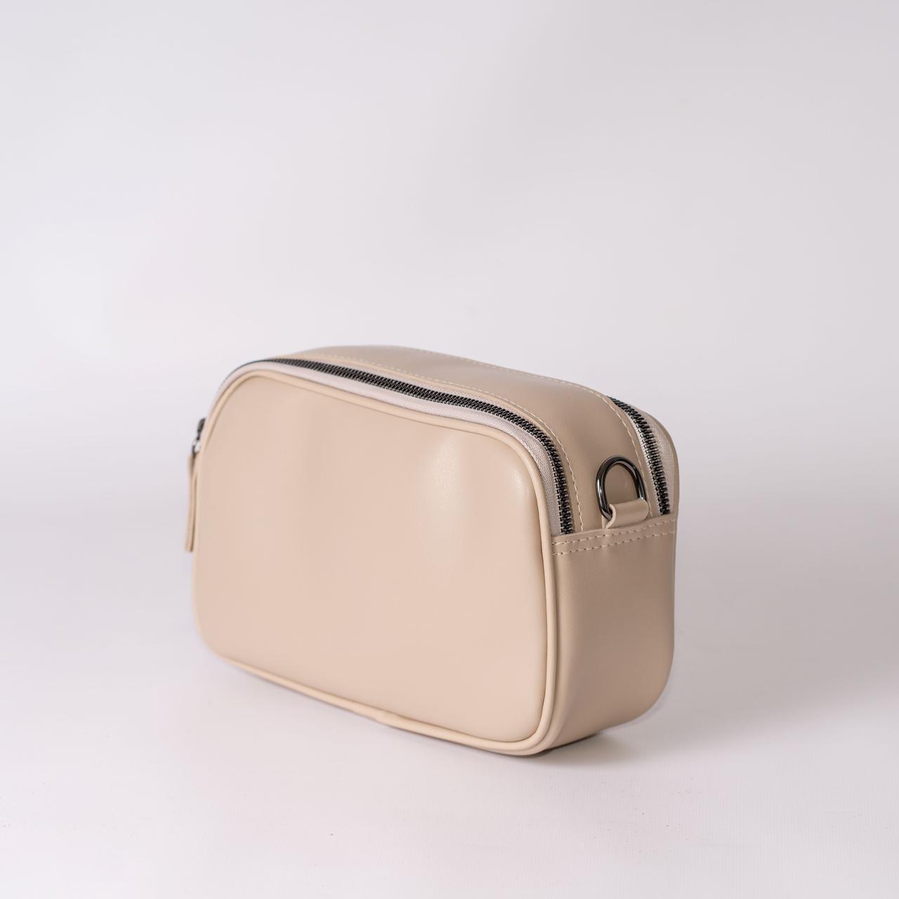 Сумка женская кросс-боди XENIA № 43-24 из эко-кожи Бежевый - фото 2 Сумка женская кросс-боди XENIA № 43-24 из эко-кожи Бежевый - фото 2