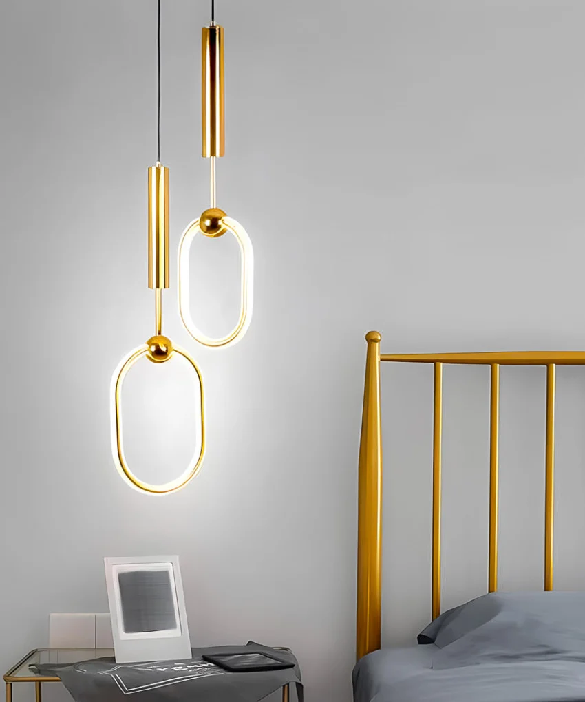 Підвісний світильник SOLEDESIGN Golden Earrings Big LED 18W Золотий (SDLC-00088)