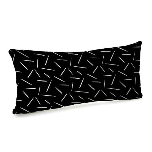 Подушка для дивана бархатная Белые отрезки 50x24 см (52BP_JOY011) Подушка для дивана бархатная Белые отрезки 50x24 см (52BP_JOY011)