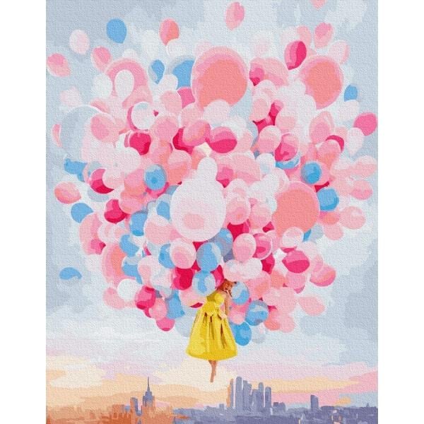 Картина по номерам Brushme GX28820 Полет на шариках 40х50 см (1382338586) Картина по номерам Brushme GX28820 Полет на шариках 40х50 см (1382338586)
