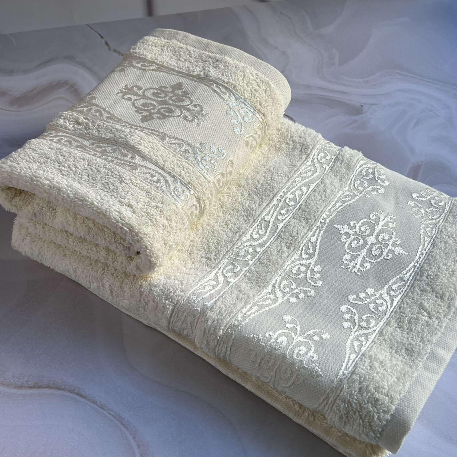 Набір рушників банне та для обличчя 70х40 см/50х90 см 2 шт. Білий (mame2v1cic2beyaz) - фото 6 Набір рушників банне та для обличчя 70х40 см/50х90 см 2 шт. Білий (mame2v1cic2beyaz) - фото 6