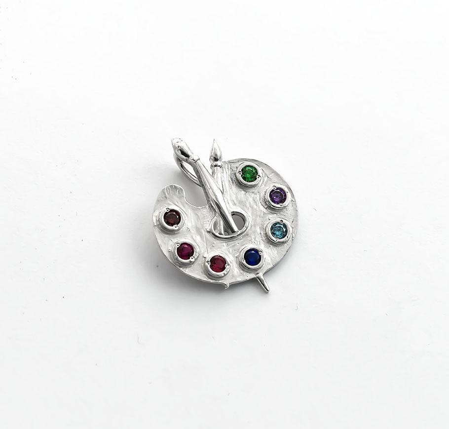 Кулон Maxi Silver 8896 Палитра (88896)