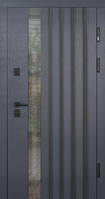 Двері вхідні вуличні Abwehr Tower 537 Termix Антрацит 960х2050 мм