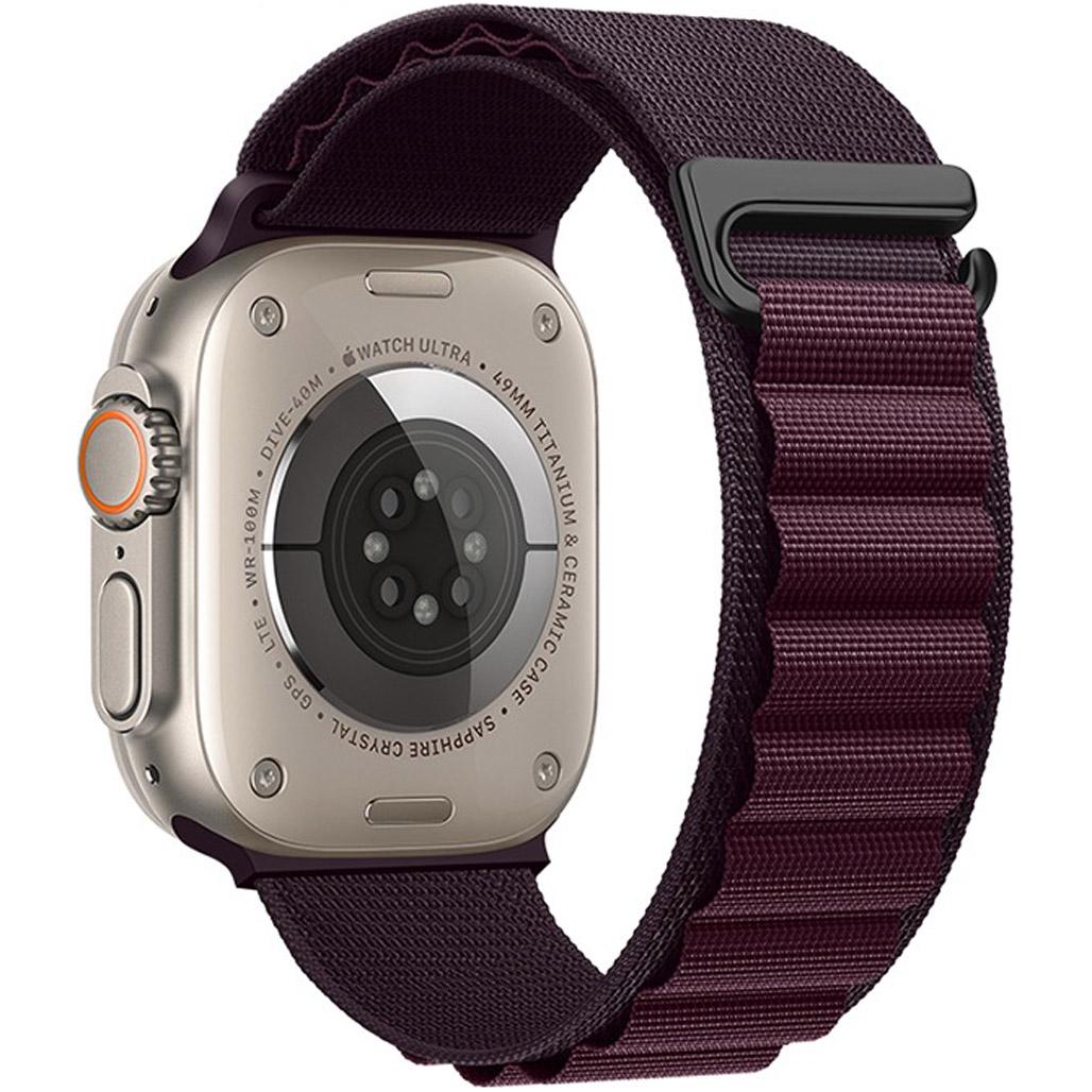 Ремінець Hoco WA20 Alpine Loop Nylon Strap для Apple Watch 38/40/41 мм Purple Cherry