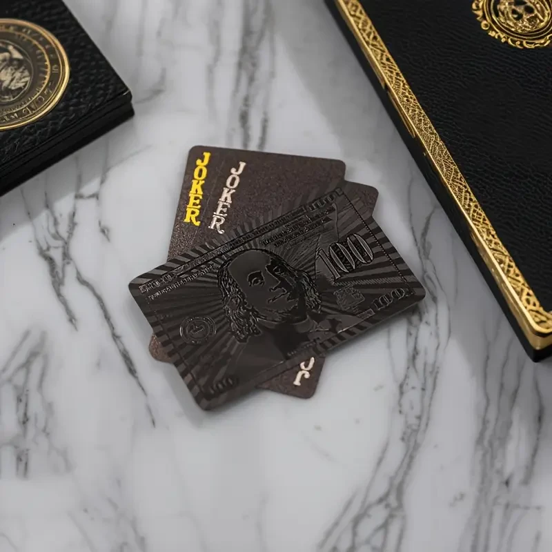 Карты игральные пластиковые с рубашкой доллар 54 шт. Черный - фото 4 Карты игральные пластиковые с рубашкой доллар 54 шт. Черный - фото 4