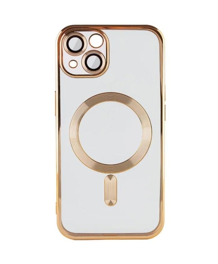 Чехол для Apple iPhone 15 с MagSafe и защитой камеры Gold