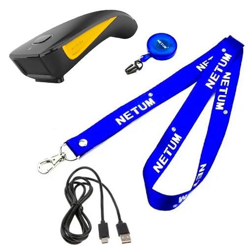 Сканер штрихкодів бездротовий Netum C750 USB Bluetooth 1D 2D АКБ 1200 mAh Black (799157) - фото 5