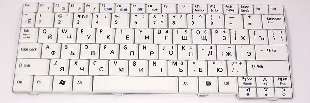 Клавиатура для ноутбука Acer eMachines 250 матовая (KB.INT00.523)
