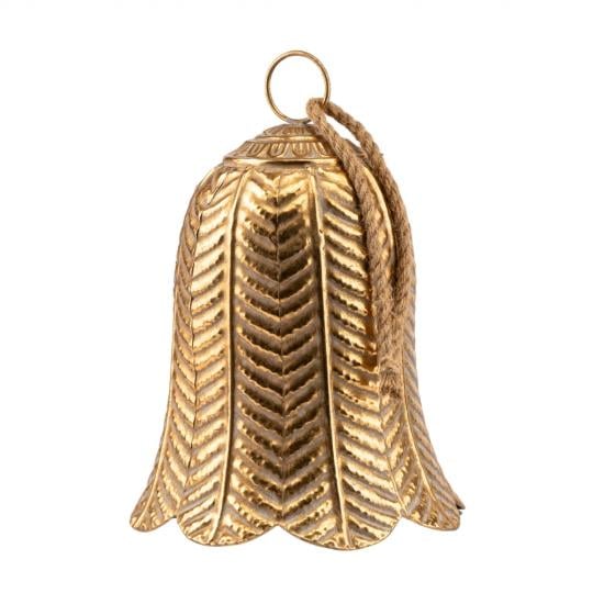 Игрушка на елку металлический колокольчик 39х29 см Золотой (150-81-6033-002)
