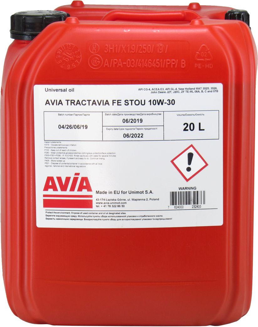 Олива 10W-30 (AVIA) Tractavia FE STOU 20 л