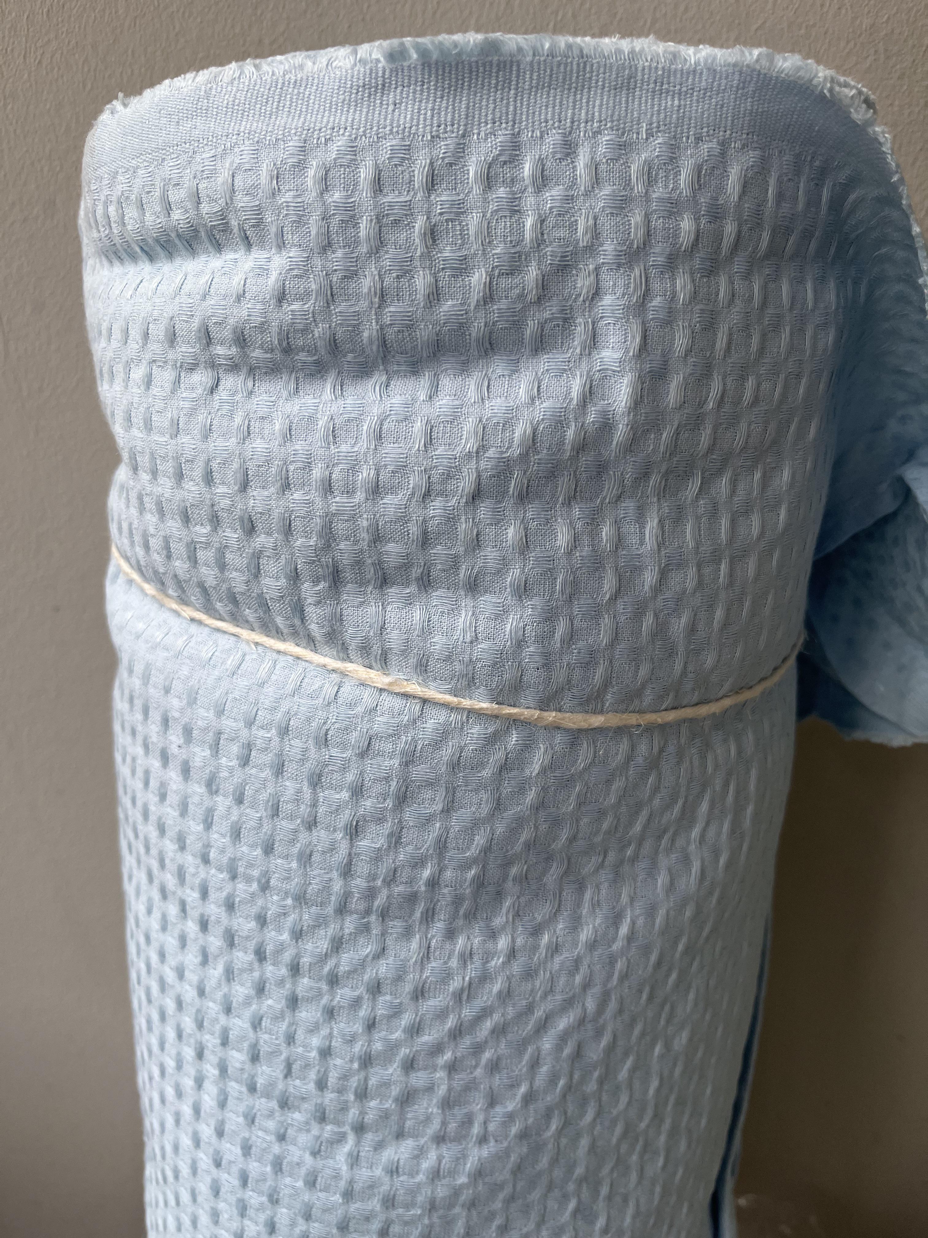 Тканина Linen Plus CRASH EFFECT 54% льон 46% бавовна 200 см Світло-блакитний (415-552MZ) - фото 1