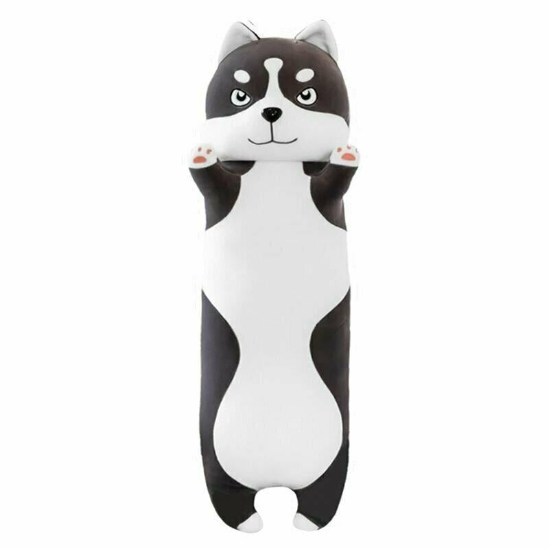 Игрушка мягкая собачка Хаски для обнимашек 105 см