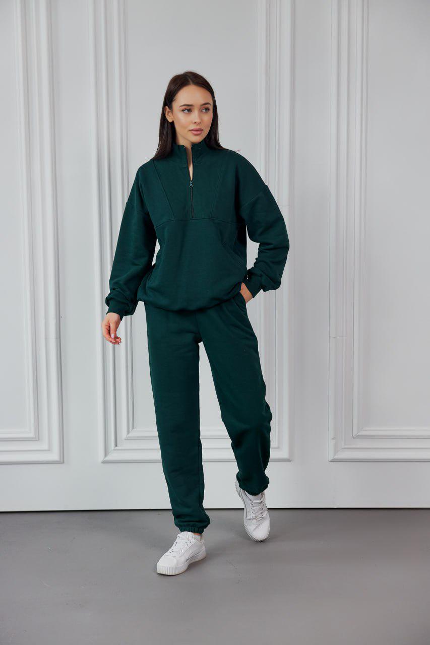 Костюм спортивный женский М148.3 3-х нитка XL Изумрудный (165-1-63)