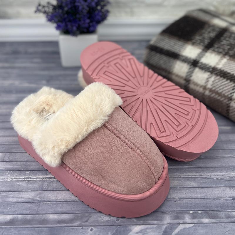 Домашні тапочки жіночі Е-008066-4 Рожеві на платформі р. 38-39 24,5-25 см (88500806) - фото 4 Домашні тапочки жіночі Е-008066-4 Рожеві на платформі р. 38-39 24,5-25 см (88500806) - фото 4