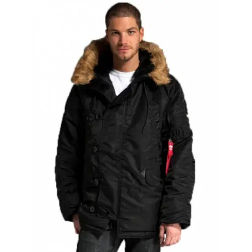 Куртка аляска Alpha Industries N-3B Parka L Black (MJN31000C1BLL) - фото 3