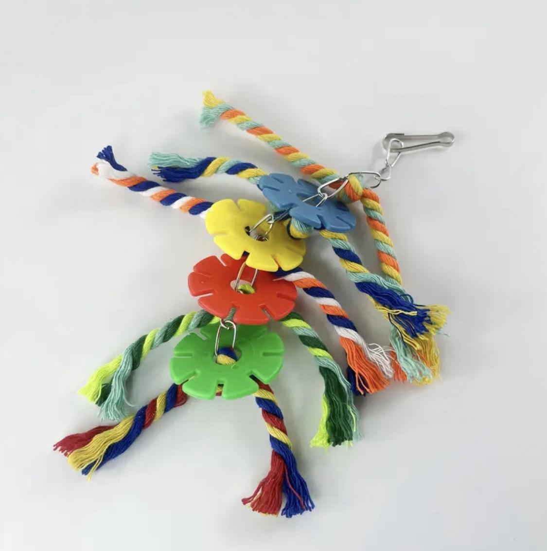 Іграшка плетена для папуг 2 шт. Різнокольоровий (345434534) - фото 7 Іграшка плетена для папуг 2 шт. Різнокольоровий (345434534) - фото 7