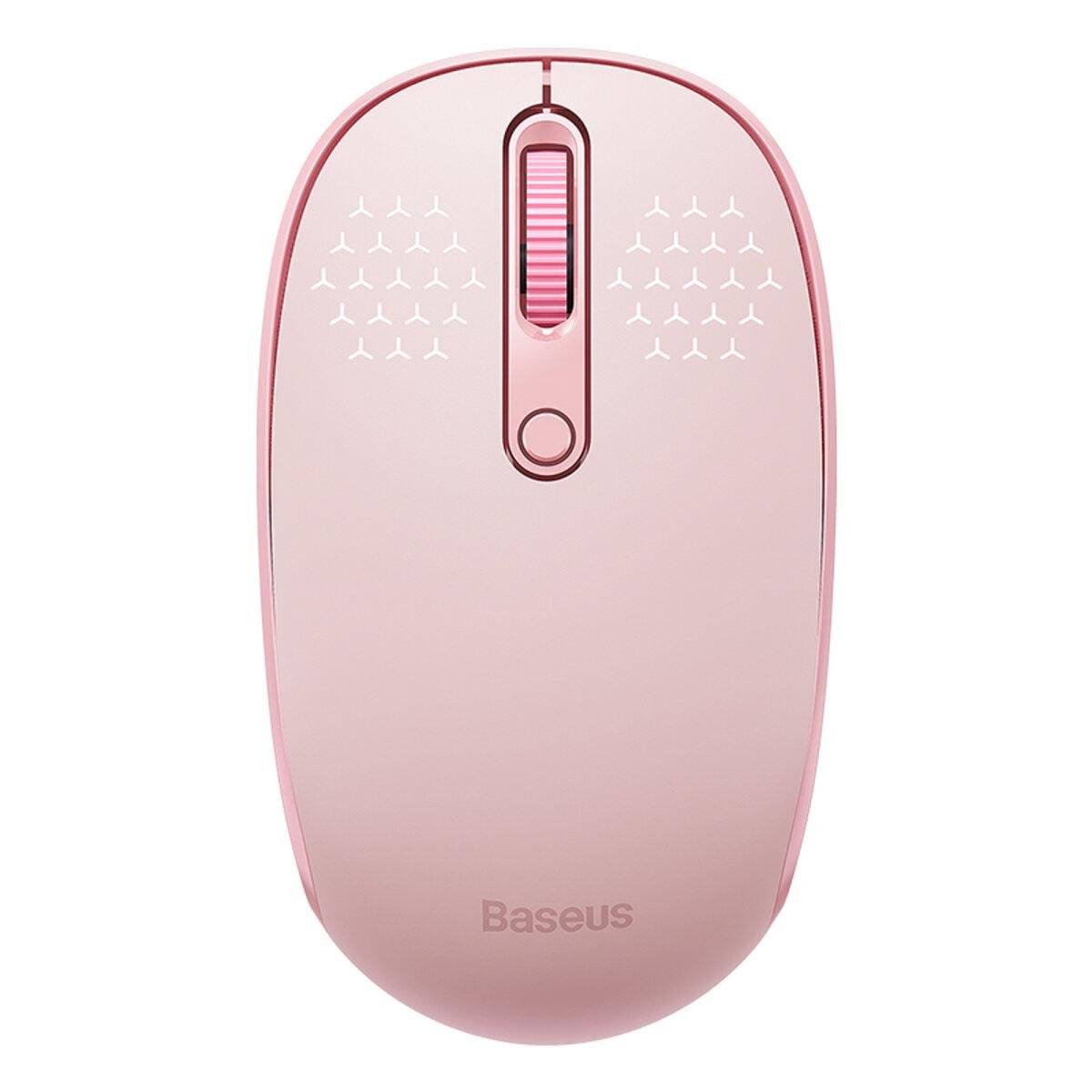 Мышка беспроводная BASEUS F01B Tri-Mode Wireless Mouse 1600dpi Baby Pink (B01055503413-00)