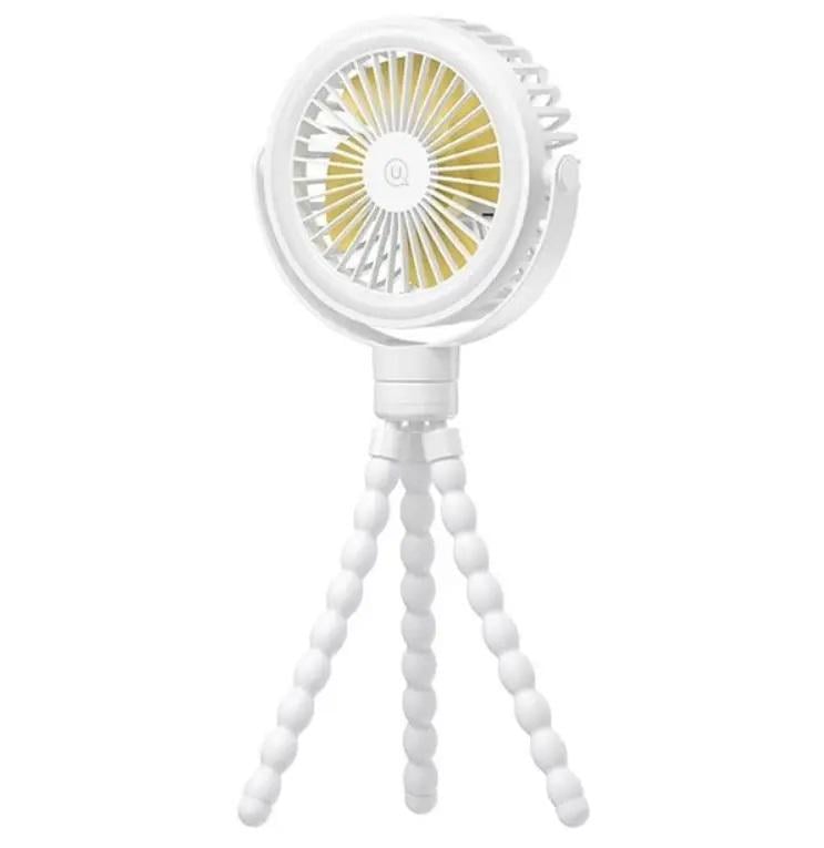 Вентилятор портативний USAMS ZB289 із гнучким штативом 2000 mAh White (605240)