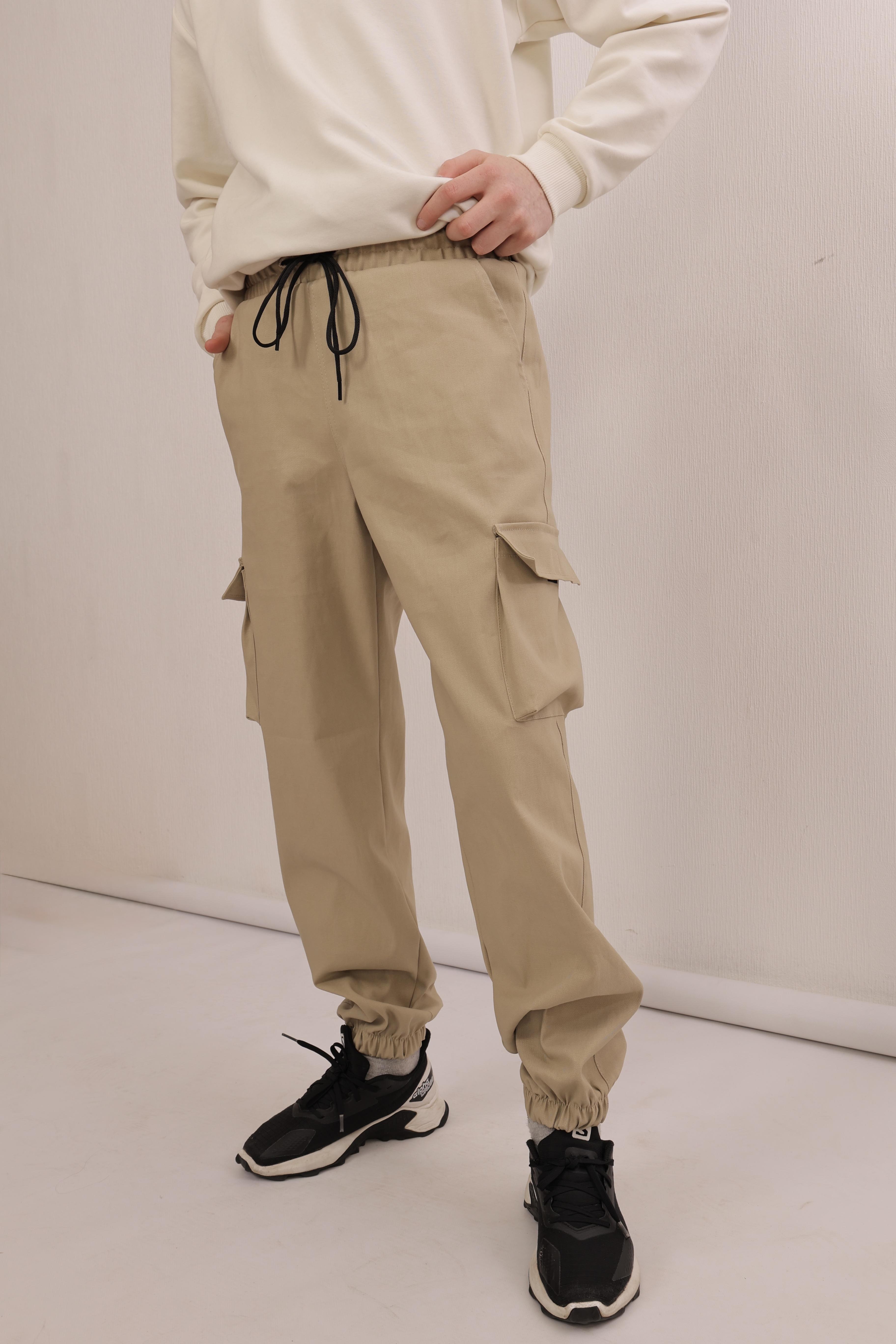 Штаны-джогеры детские демисезонные летние хлопковые р. 158 Бежевый (дж беж-158х) Штаны-джогеры детские демисезонные летние хлопковые р. 158 Бежевый (дж беж-158х)