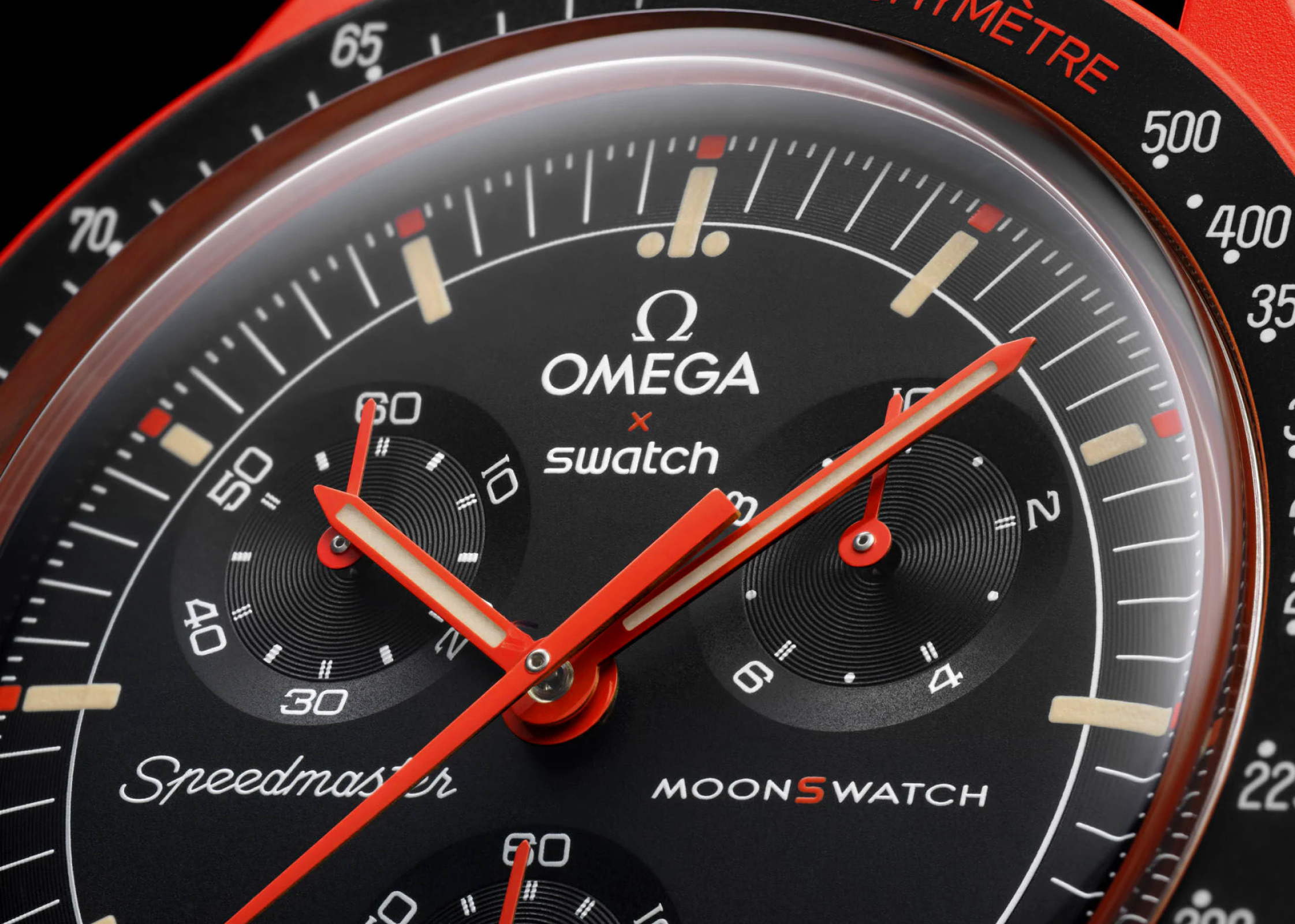 Наручний годинник Swatch x Omega Bioceramic MoonSwatch Collection Mission to Earth LAVA SO33O100 (60834258) - фото 4