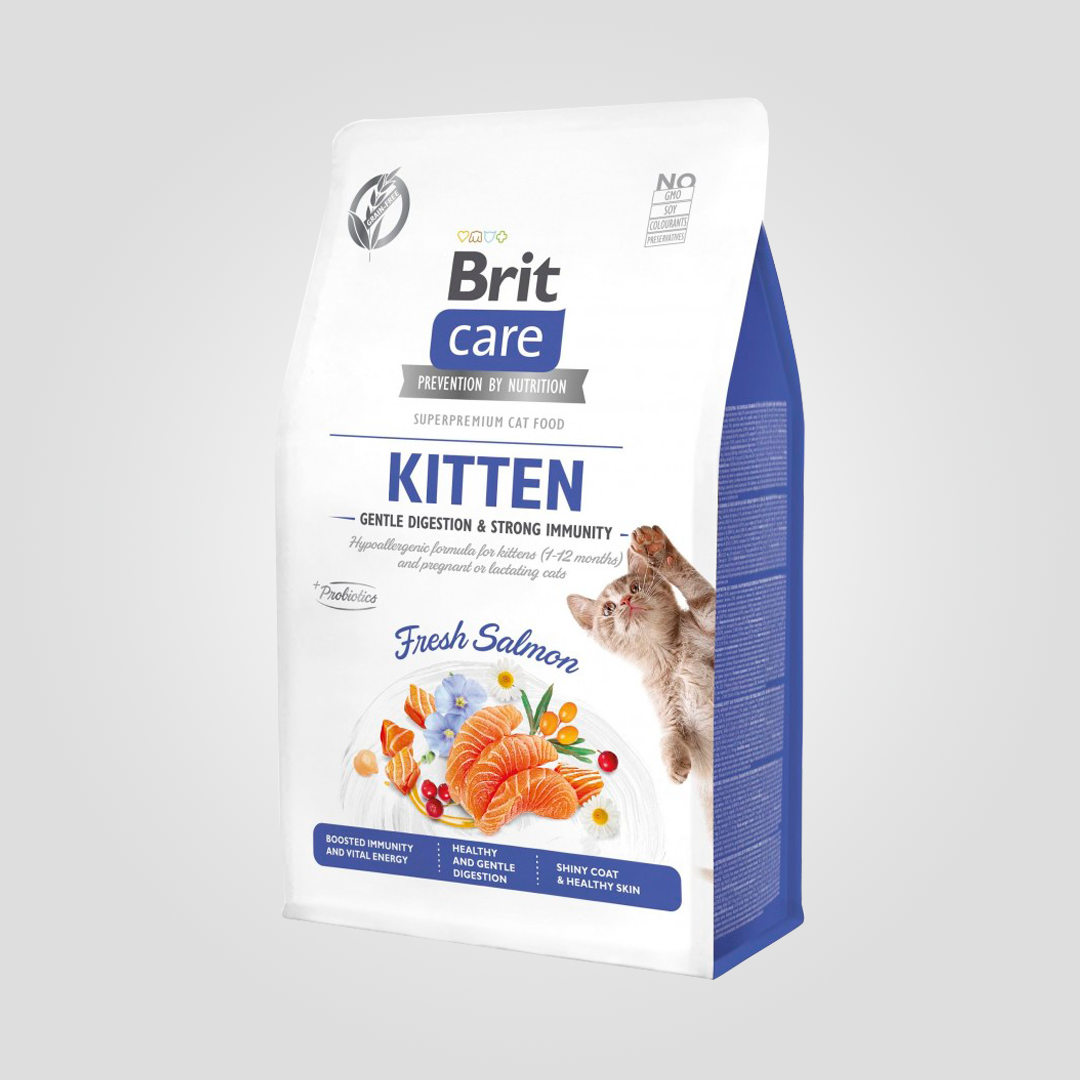 Корм сухий Brit Care Nutrition Kitten Strong Immunity для кошенят з лососем 400 г (20504374) Корм сухий Brit Care Nutrition Kitten Strong Immunity для кошенят з лососем 400 г (20504374)