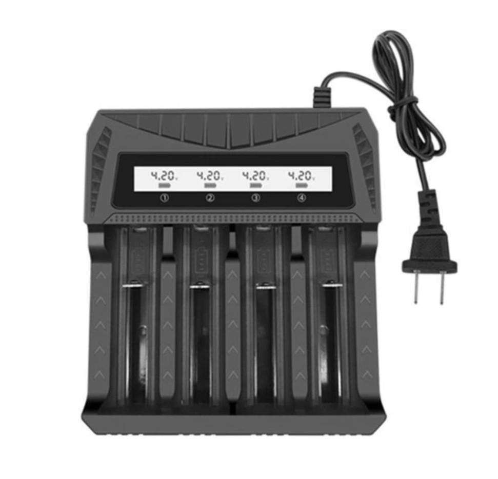 Зарядное устройство для аккумуляторных батарей универсально на 4 слота от сети 84ACD 220V (33085594)