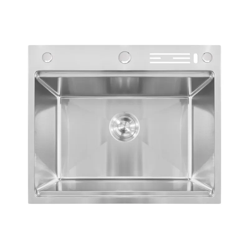 Мойка для кухни MIXXUS MH6050-SK Nano с лестницей для сушилки 600х500 мм Серебристый (MX1941)