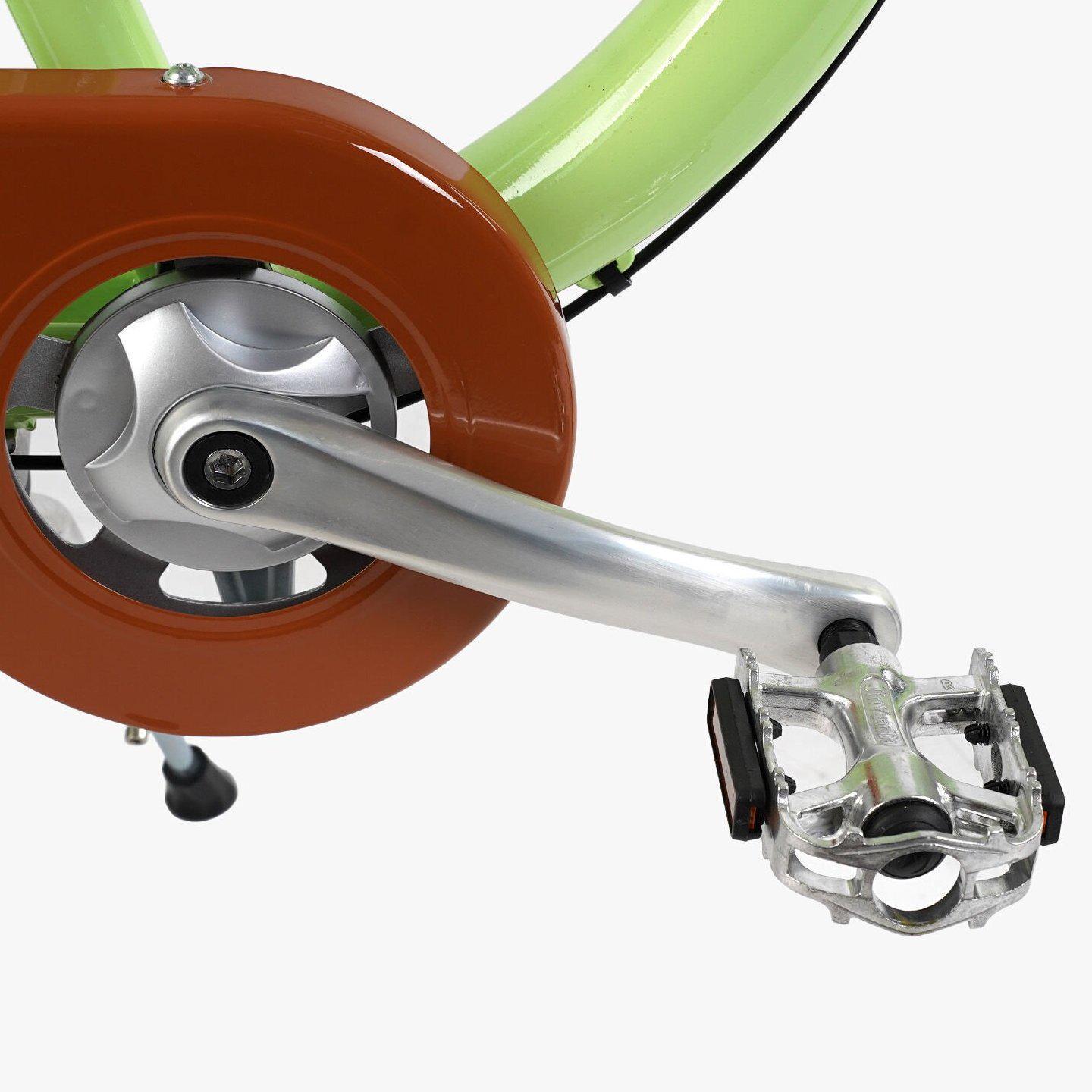 Велосипед городской алюминиевый CORSO Dream 28 дюймов с корзиной и багажником, рама 18" Оливковый - фото 4 Велосипед городской алюминиевый CORSO Dream 28 дюймов с корзиной и багажником, рама 18" Оливковый - фото 4