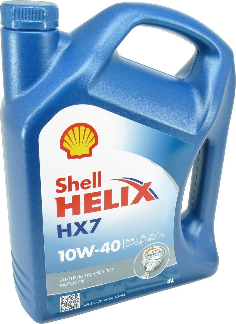 Моторное масло Shell Helix 10W-40 HX7 4 л (1400960) - фото 1