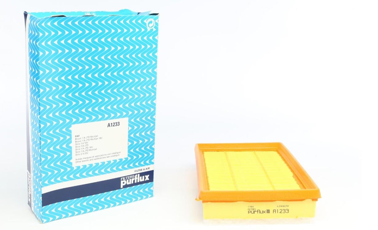 Фильтр воздушный PURFLUX для Fiat Bravo II/Stilo 1,9JTD 01- з паралоном (A1233)