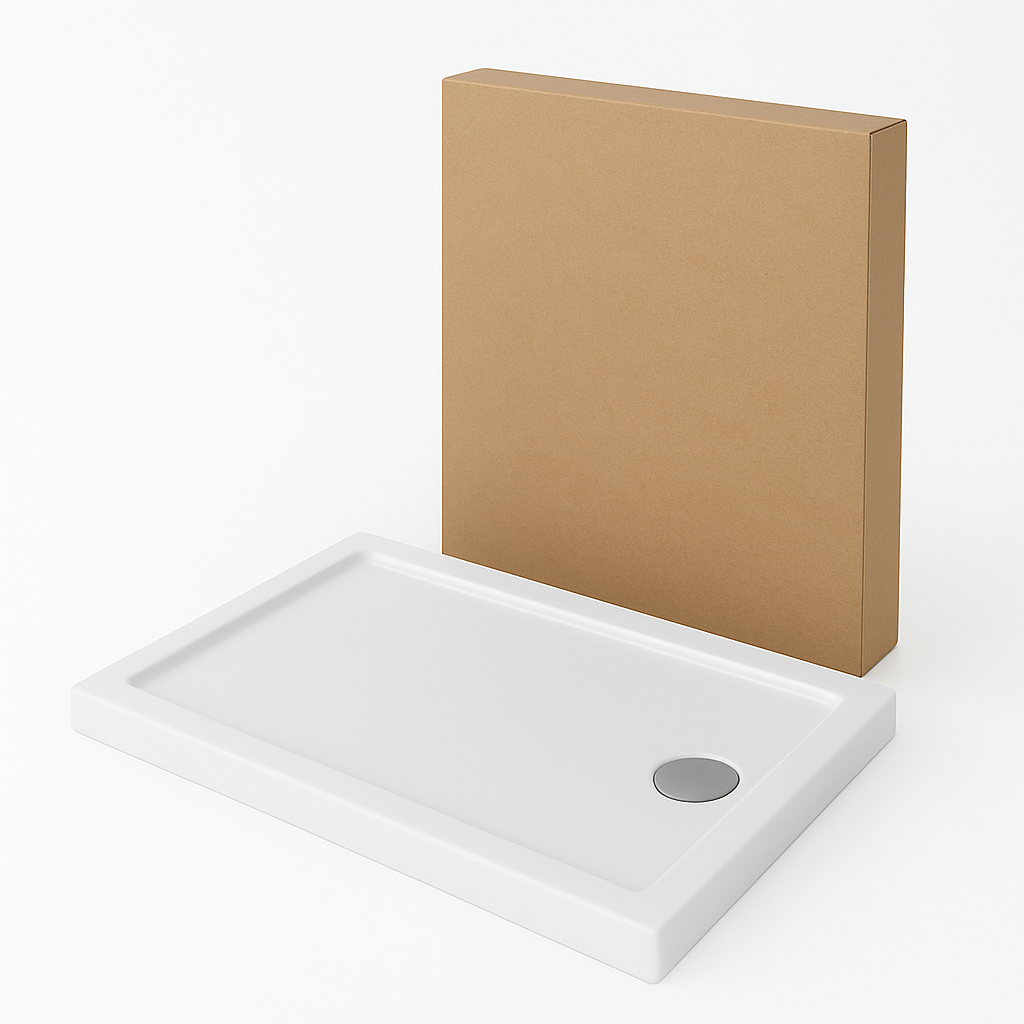 Душевой поддон установочный SHOWER SLIM прямоугольный акриловый 120х80х5 см (C15514)