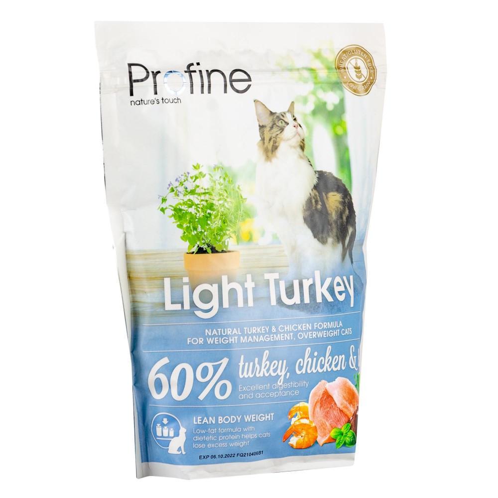 Корм сухий Profine Cat Light для кішок з зайвою вагою з індичкою/куркою та рисом 300 г (1789920075) - фото 2