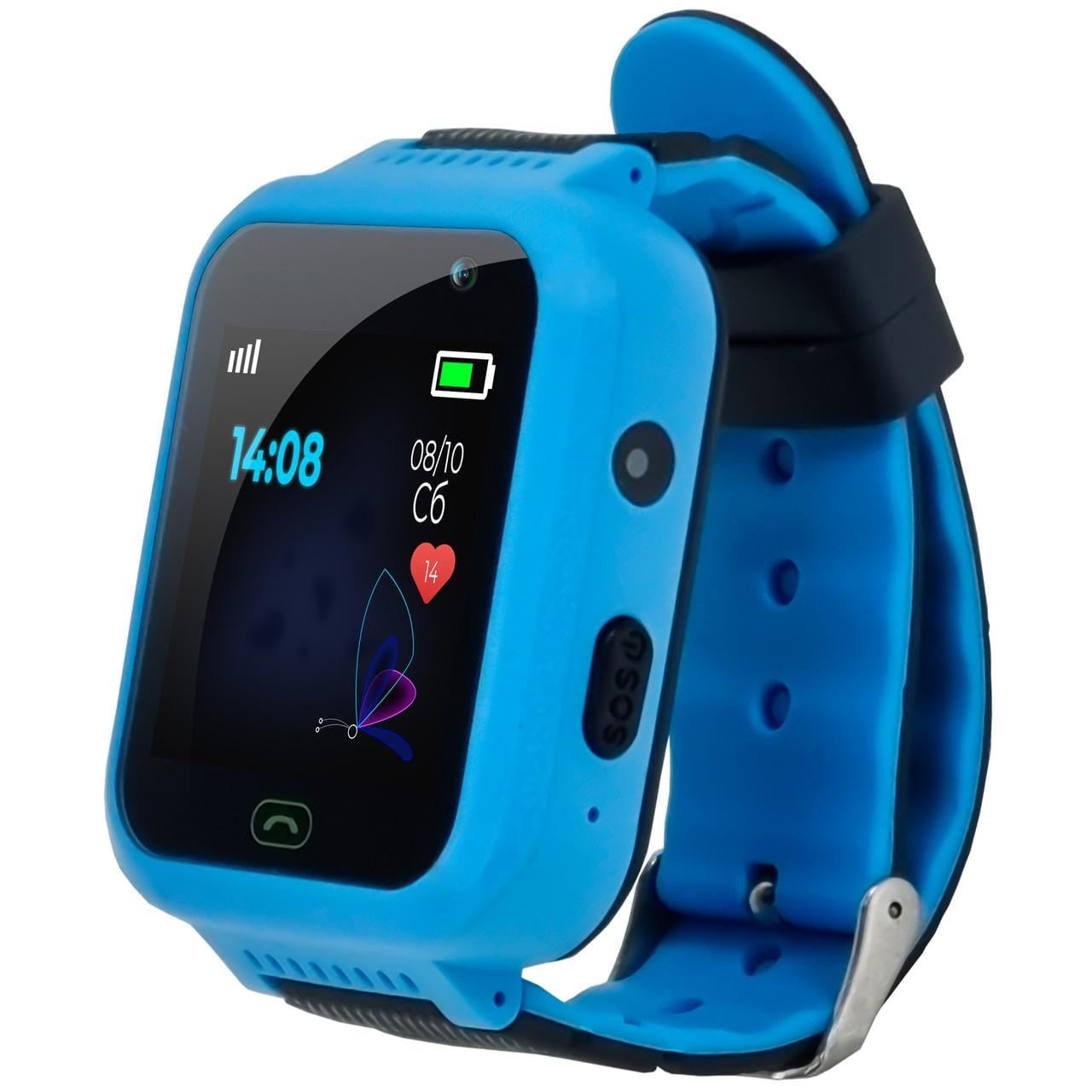 Смарт-годинник Jetix DF22 Light Edition GPS водонепроникний з телефоном і камерою Blue (8927339)