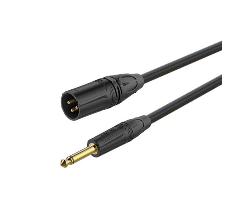 Аудиокабель для микрофона Roxtone GMX-J250-L3 Jack 6,3 mono-XLR Male 3 м