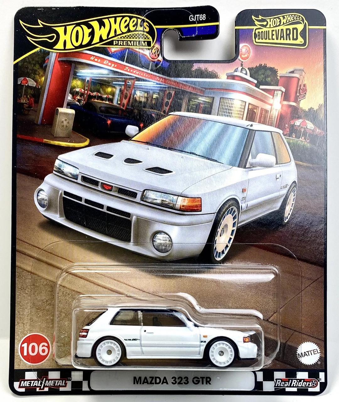 Игрушечная машинка Hot Wheels Premium Mazda 323 GTR 2024 Boulevard №106 (HRT59)