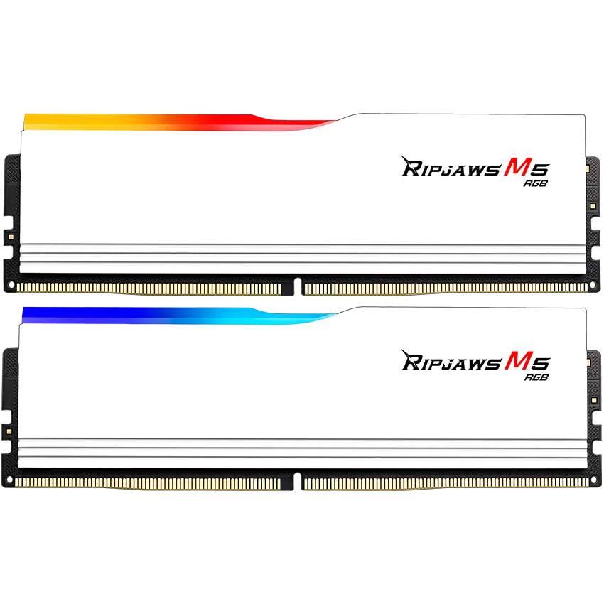 Оперативная память G.Skill Ripjaws M5 RGB DDR5 64 Гб Kit 6400 МГц White (F5-6400J3239G32GX2-RM5RW)