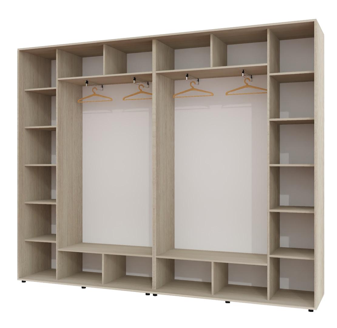 Корпус шкафа-купе Алекса ШК-02 290х45х240 см Дуб шамони светлый Корпус шкафа-купе Алекса ШК-02 290х45х240 см Дуб шамони светлый