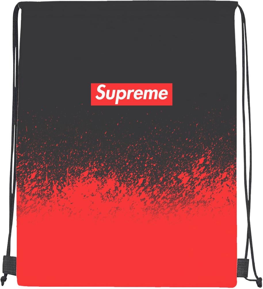 Мішок спортивний Supreme червона фарба (20298978)