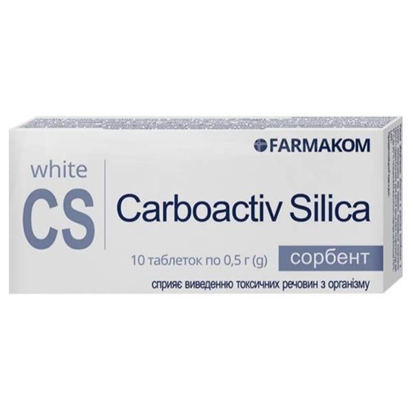Мікроелемент Кремній Farmakom Carboactiv Silica 10 таб. (000027552)