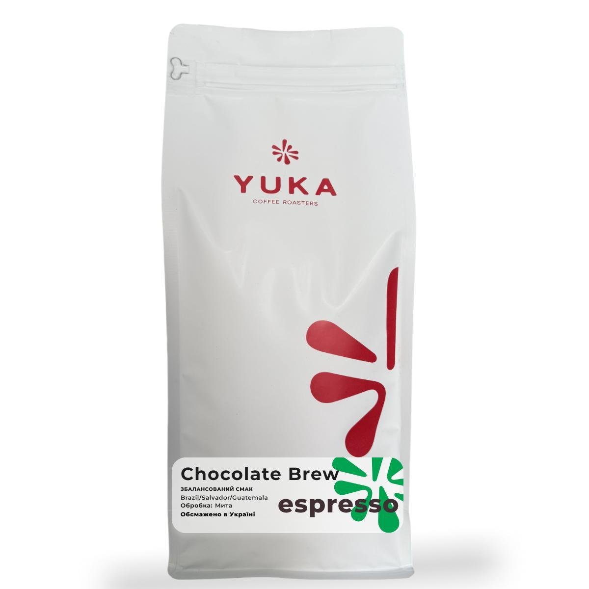 Кофе в зернах Yuka Coffee Roastery смесь арабик Chocolate Brew 1 кг (000045)