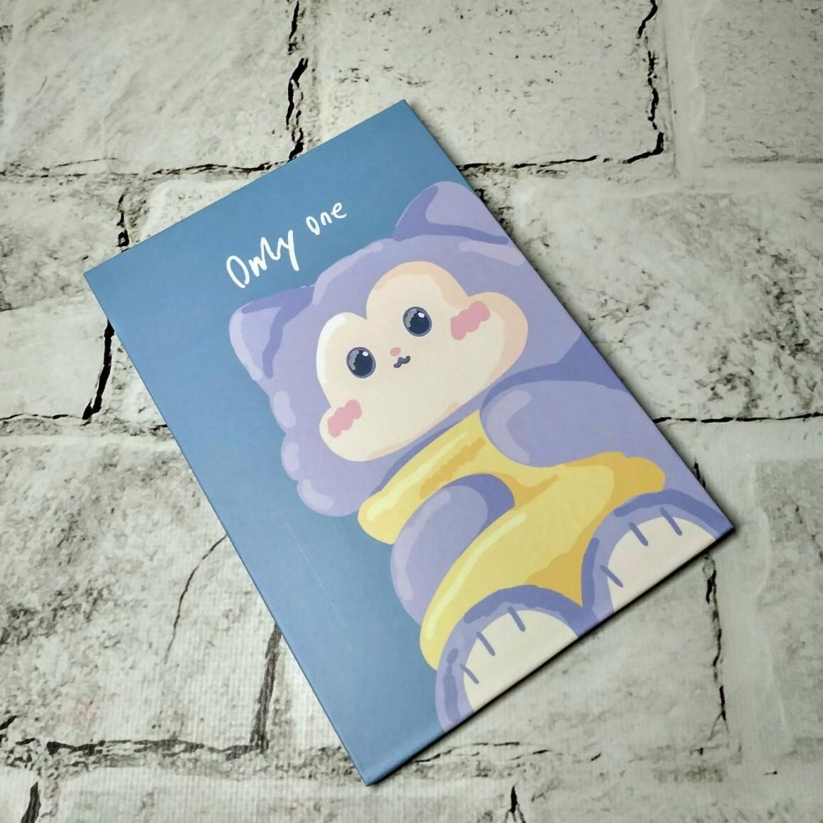 Дзеркало косметичне настільне/дорожнє Котик 18х12,8 см Блакитний (14368228-8)