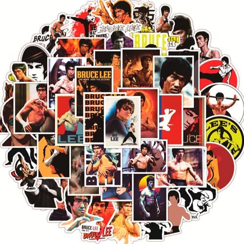 Набір наклейок Брюс Лі Bruce Lee 50 шт.