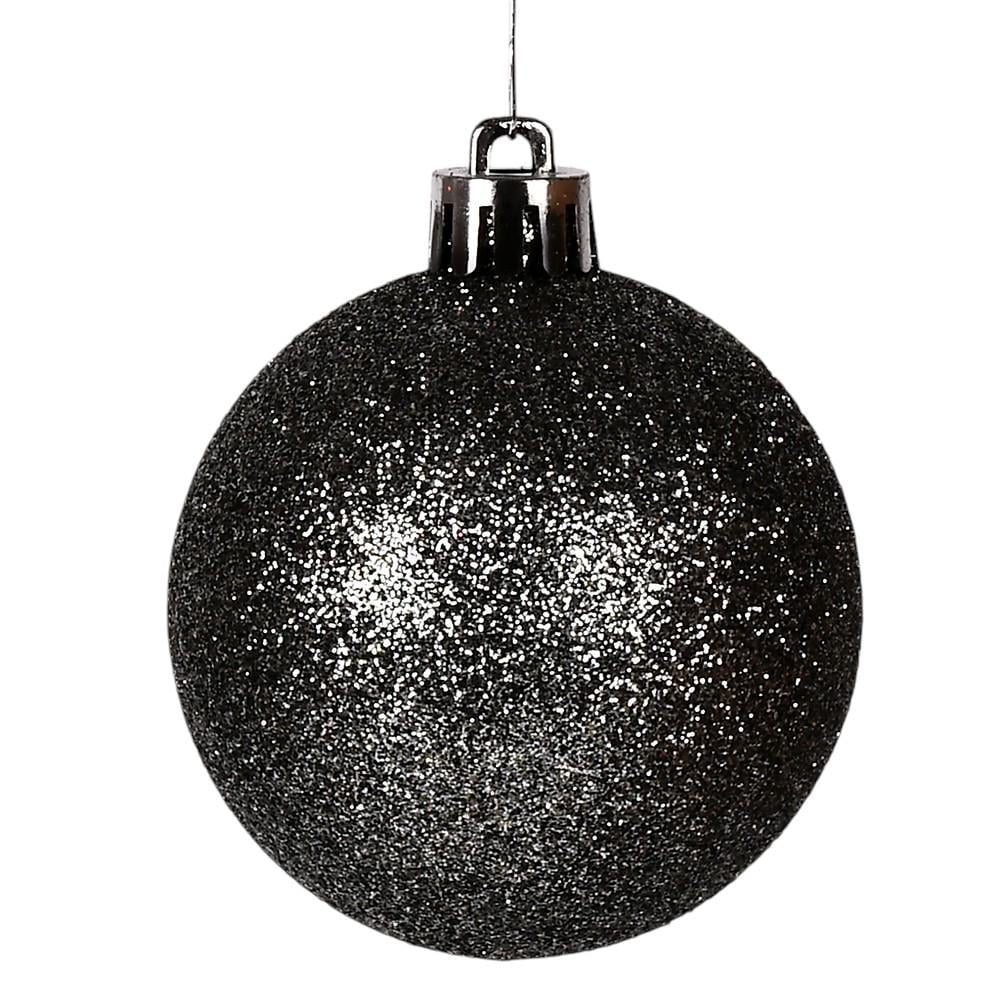 Набор елочных шаров с блестками Stenson Блестки d 6 см 100 шт. Черный (9191CMT-6G) Набор елочных шаров с блестками Stenson Блестки d 6 см 100 шт. Черный (9191CMT-6G)