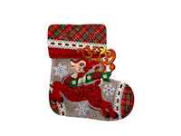 Новорічний декор Stenson New Year R90819 30x25 см - фото 5 Новорічний декор Stenson New Year R90819 30x25 см - фото 5