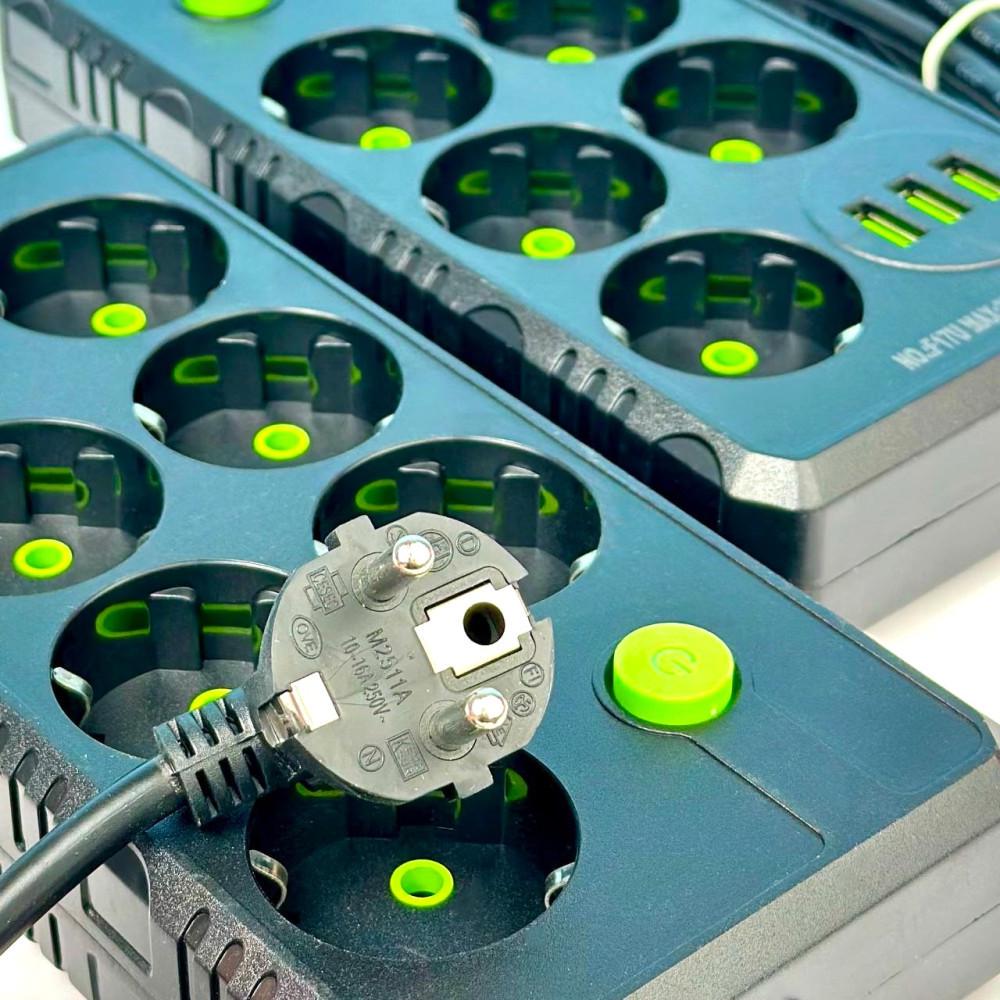 Удлинитель сетевой UA Power на 6 розеток + 3 USB 2 м (F17U) - фото 6